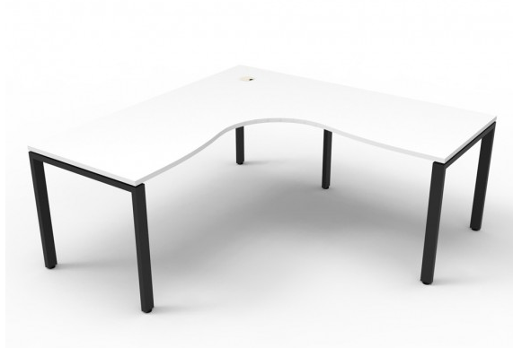 P-end desk beech