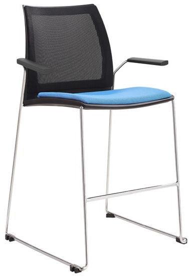 vinn mesh padded stool with arms