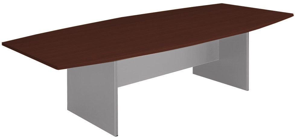 h-base boat-shaped boardroom table wenge