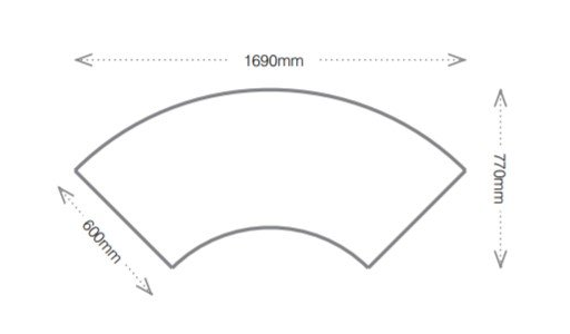 crescent table