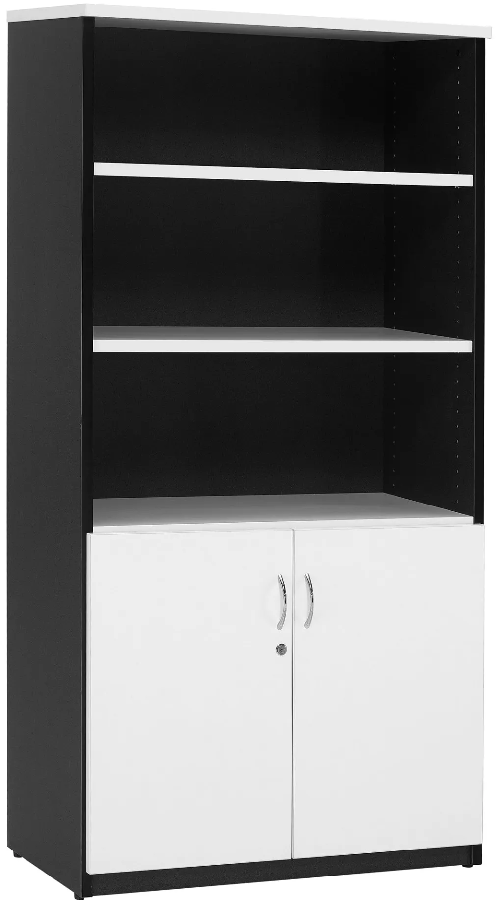 half door stationery cabinet white