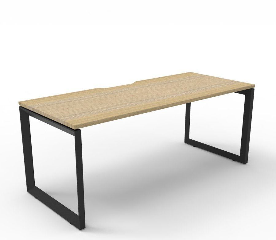 P-end desk beech