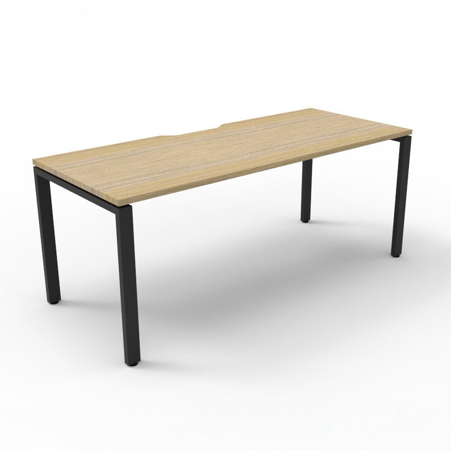 P-end desk beech