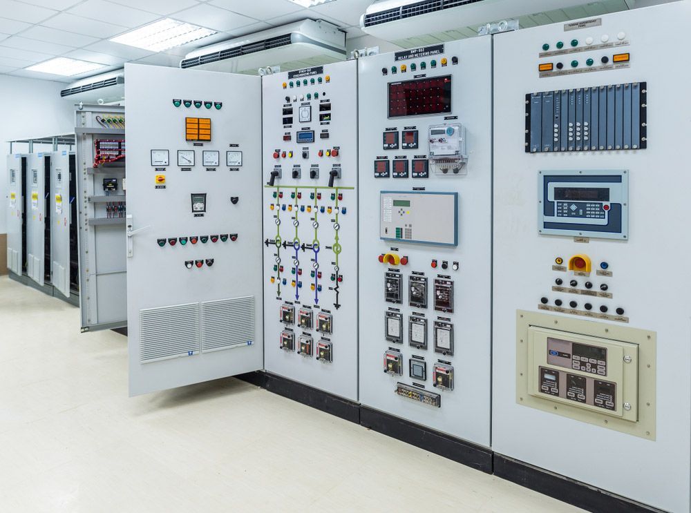 A Room Filled With Lots Of Electrical Panels And Controls — Wylec In Newcastle, NSW