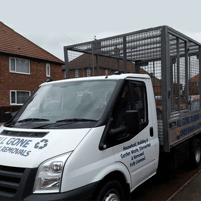 commercial waste removal van