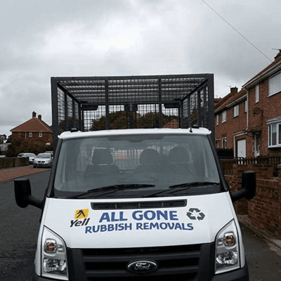 All Gone Waste Disposal company van