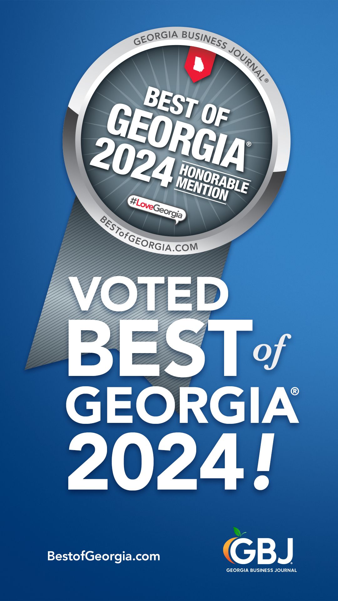 A poster that says `` best of georgia 2024 '' on it.