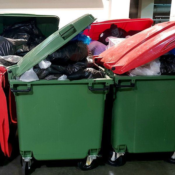 garbage bins