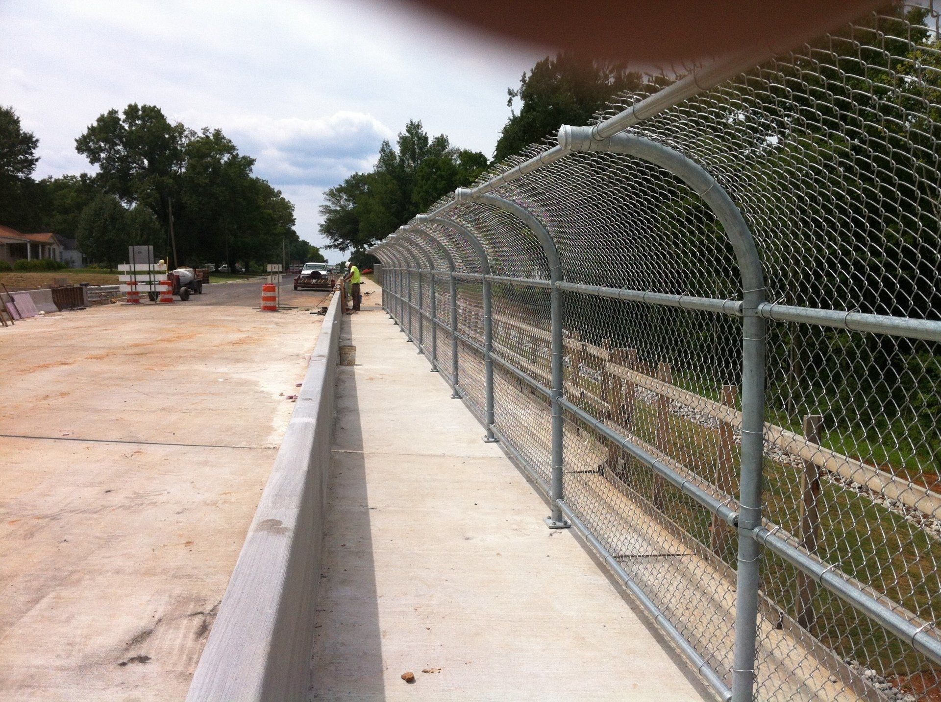 Sidewalk Fence — Columbus, MS — Columbus Fence Company