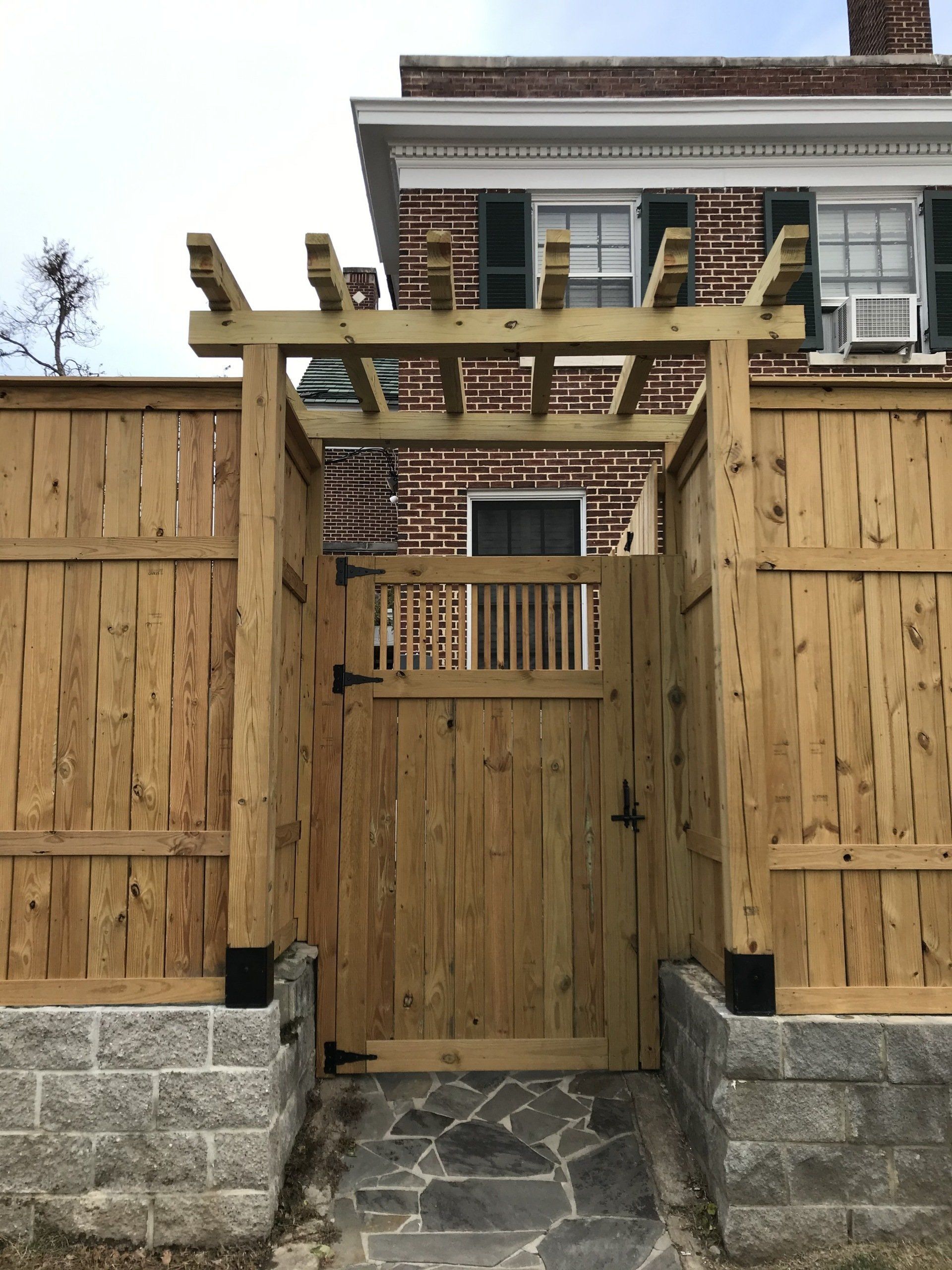 Artistic Wooden Door — Columbus, MS — Columbus Fence Company