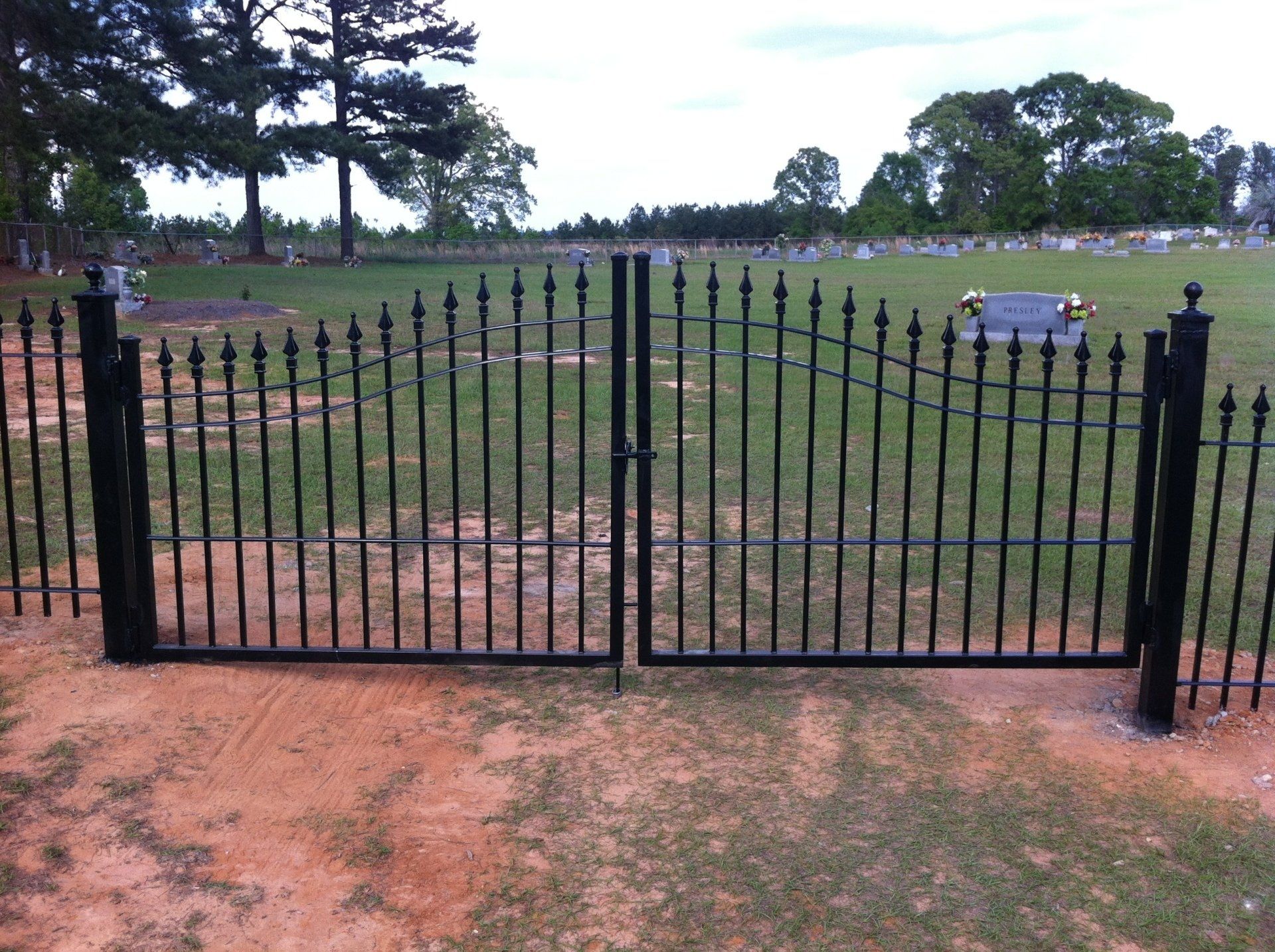 Black Front Gate — Columbus, MS — Columbus Fence Company