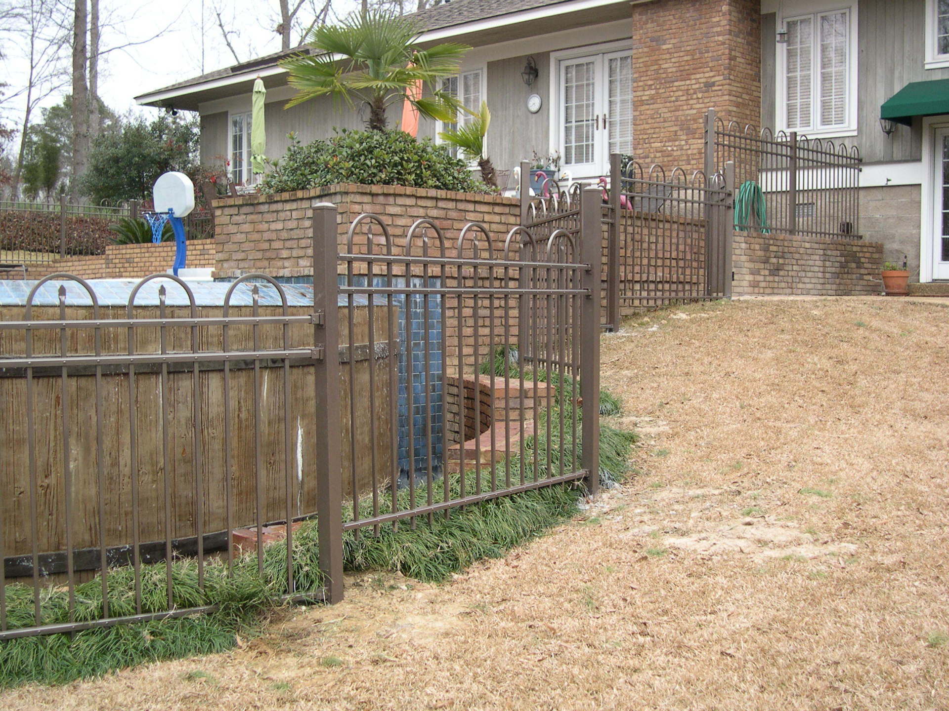 Brown Steel Fence — Columbus, MS — Columbus Fence Company
