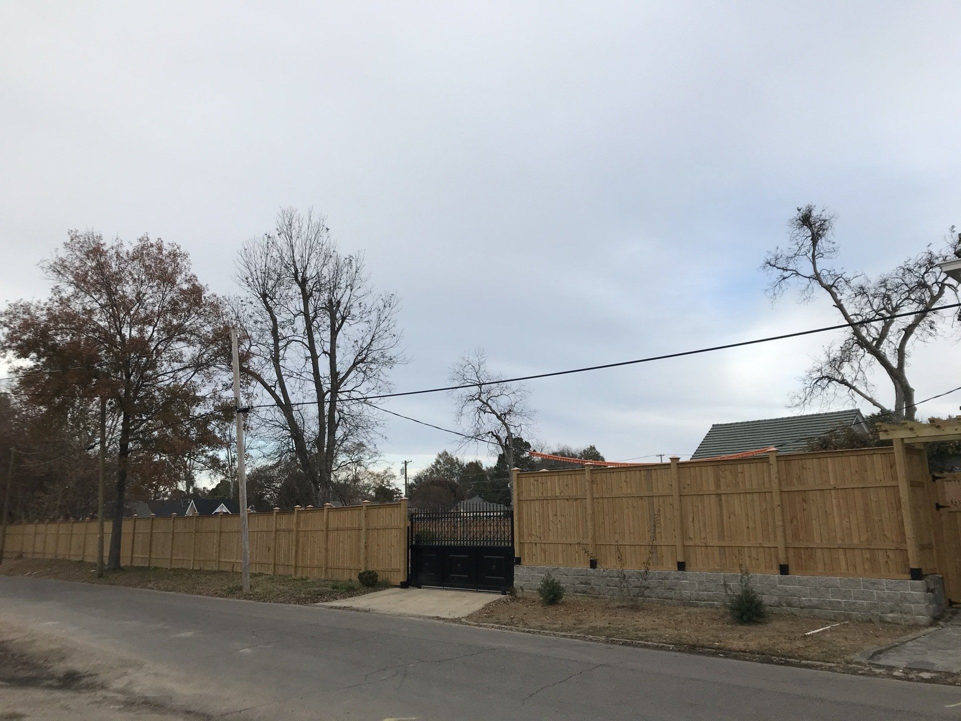 Wooden Residential Fence — Columbus, MS — Columbus Fence Company