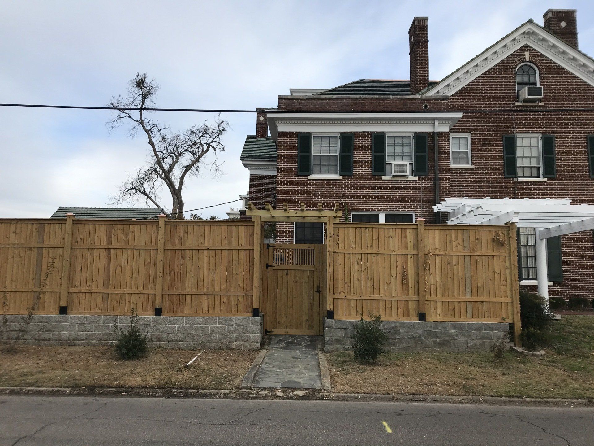 Wooden Front Fence — Columbus, MS — Columbus Fence Company