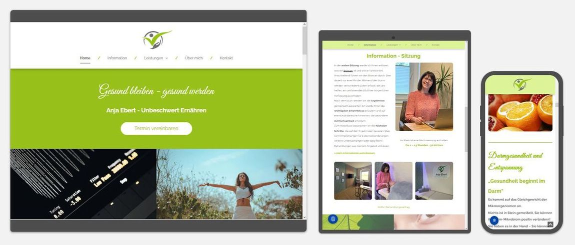 Website-Vorschau: Anja Ebert - Unbeschwert Ernähren, 