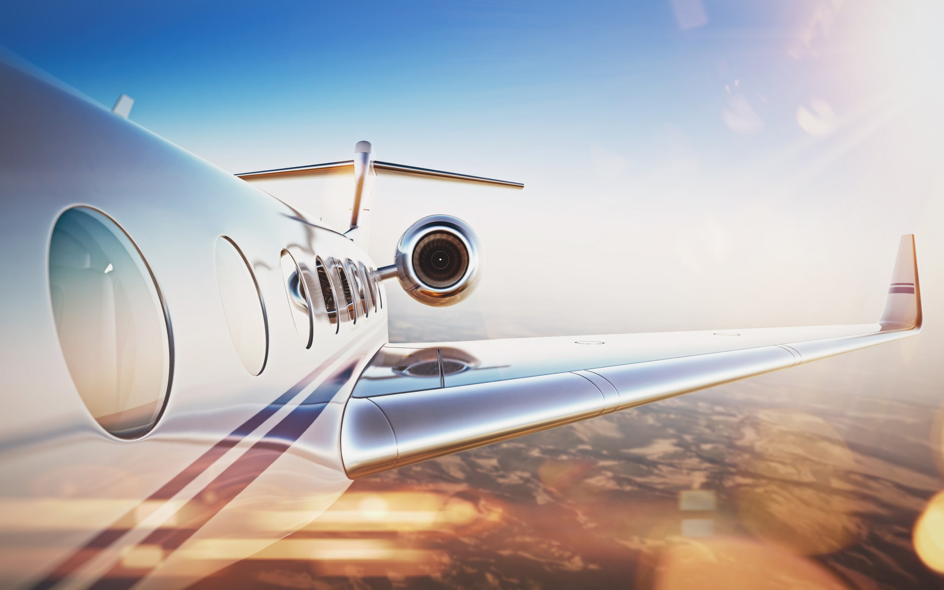 Business traveller booking a private jet service at Melbourne airport with advisor
