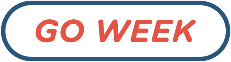 A logo for go week in partnership with serve nc