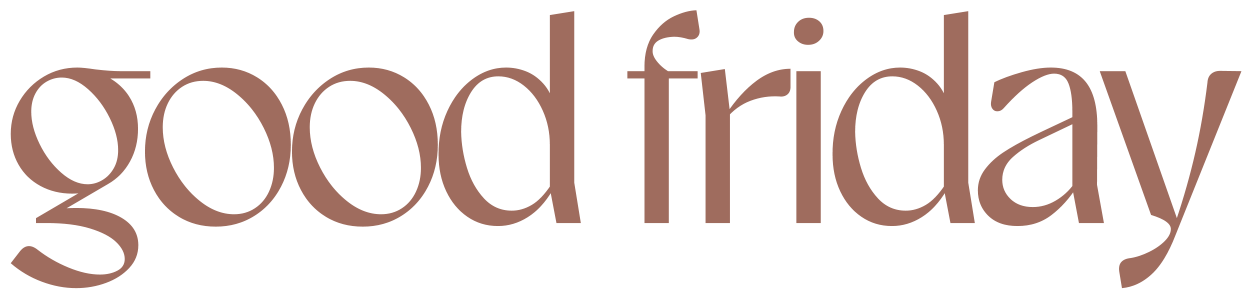 A logo for characters christmas with gold letters on a white background.