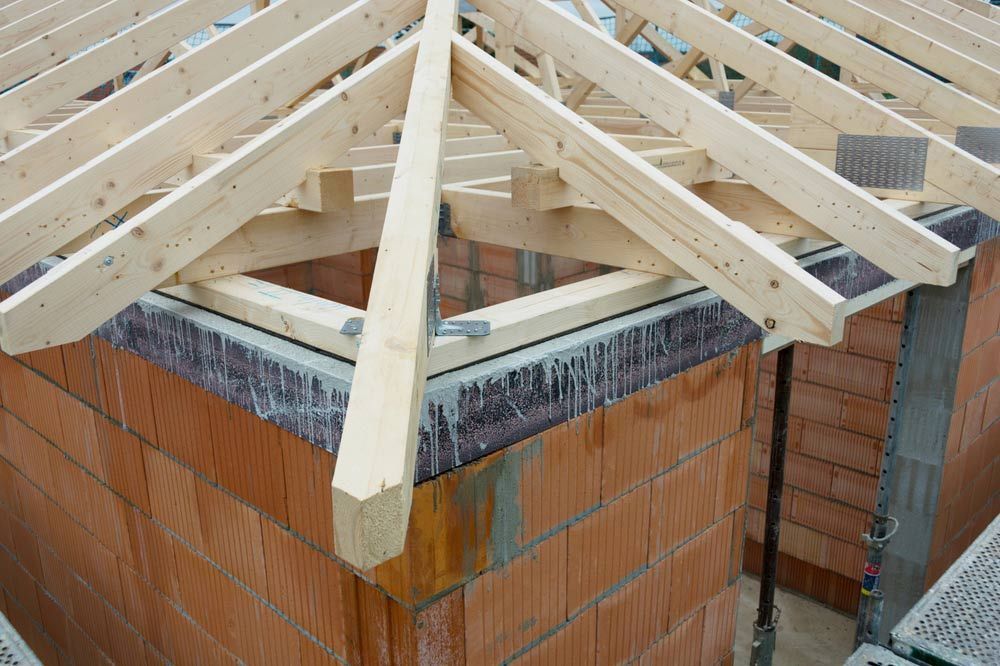 Roof Truss Frame Attach Of The Modern Home — Trussted Frames & Trusses in Cessnock, NSW