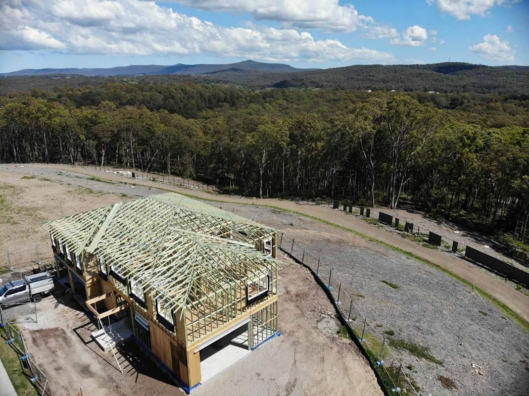 An Aerial View of A House — Trussted Frames Trusses in Bennetts Green, NSW
