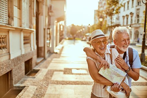 Older Couple on Vacation 