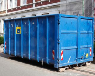 Blue Dumpster — Niantic, CT — Beers Septic Tank Service Inc.