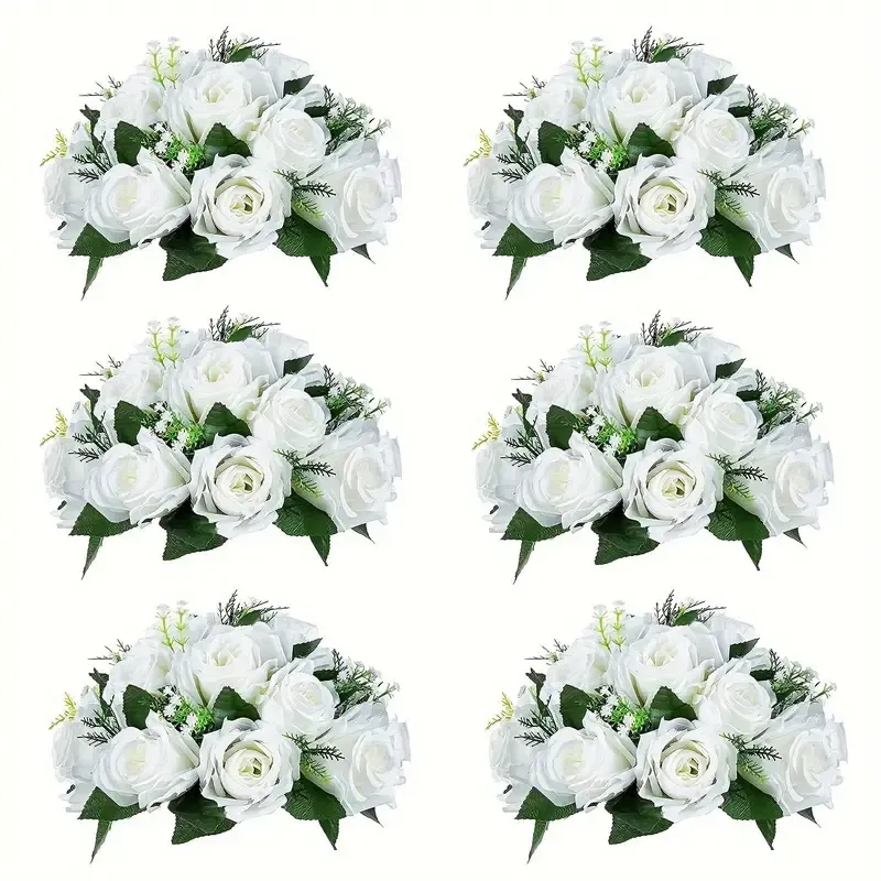 White Green Artificial Flower