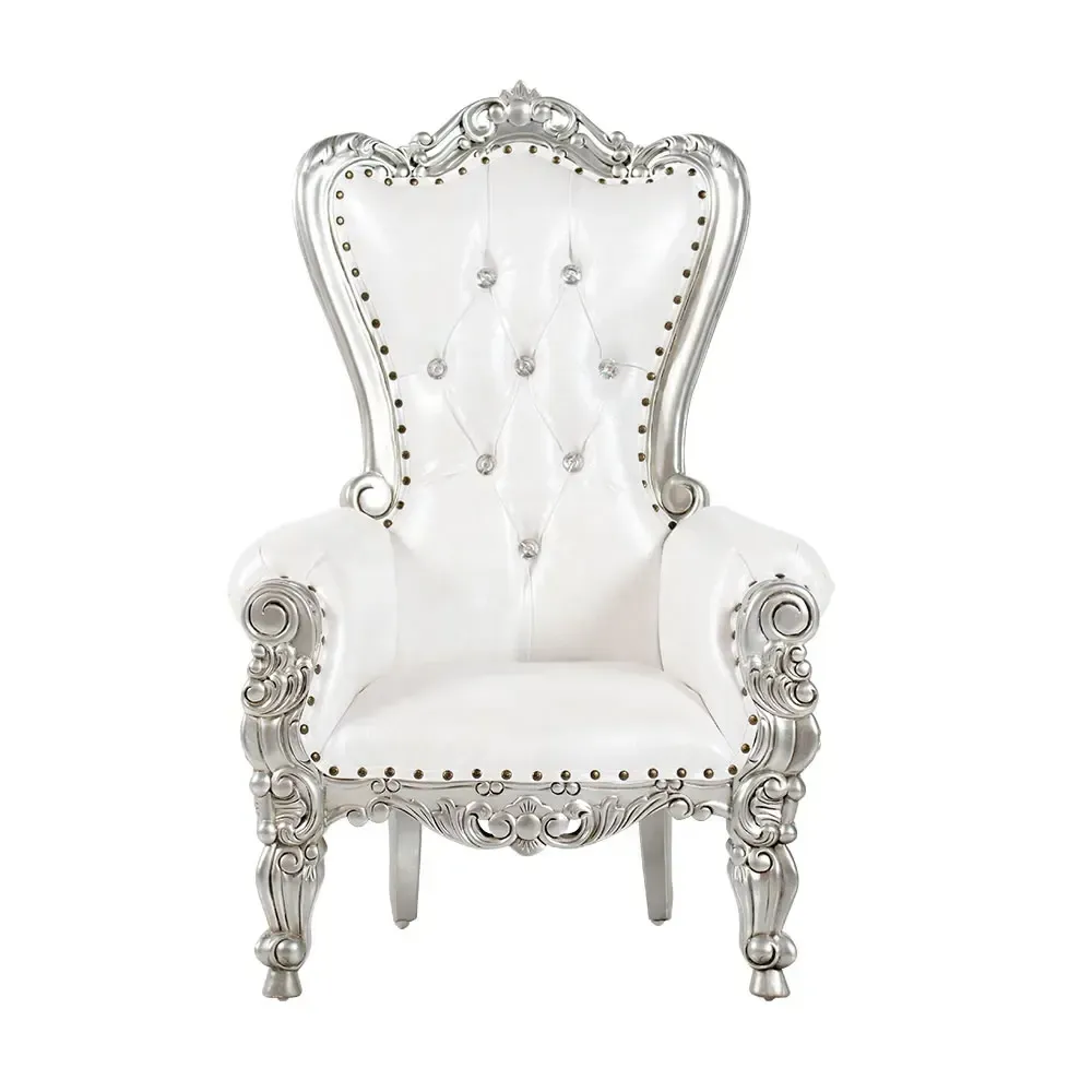Kids' Throne Chair - Silver