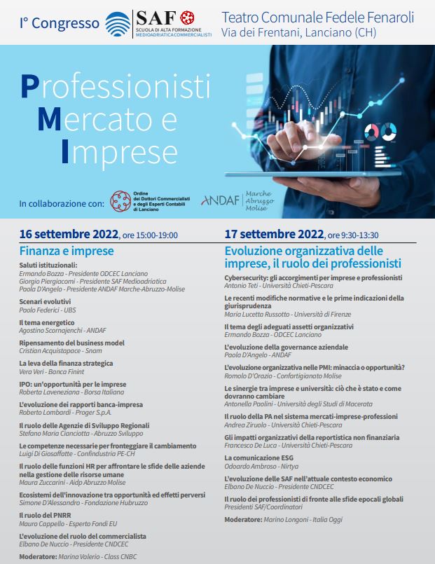 16 e 17 settembre 2022