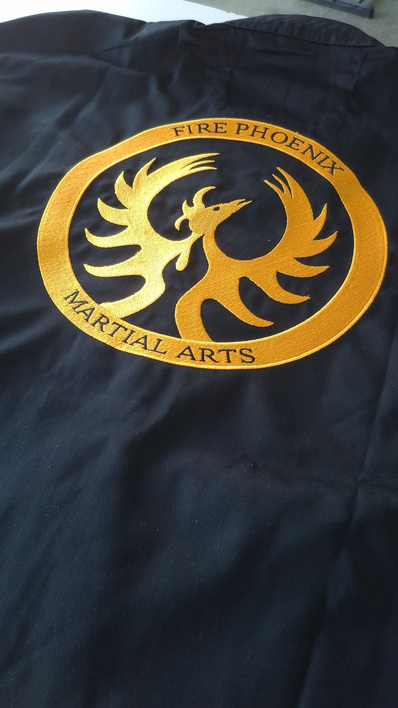 A Martial Arts Shirt — NMTG Embroidery In Wollongong, NSW