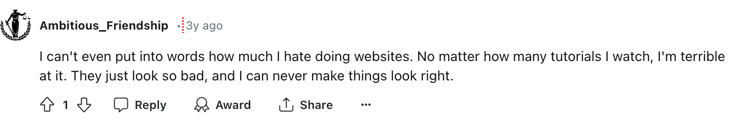 Website builders helping those who hate doing websites.