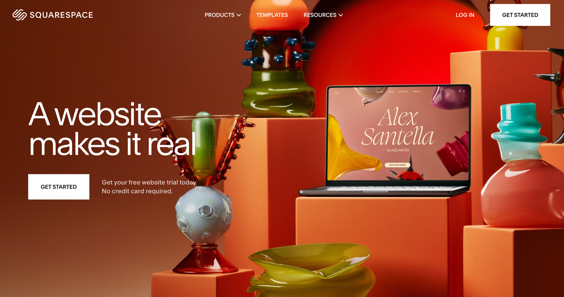 Squarespace homepage