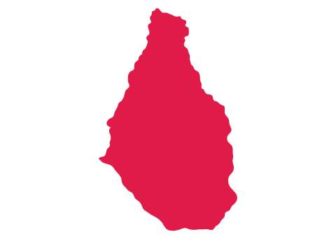 montserrat map in airiam red