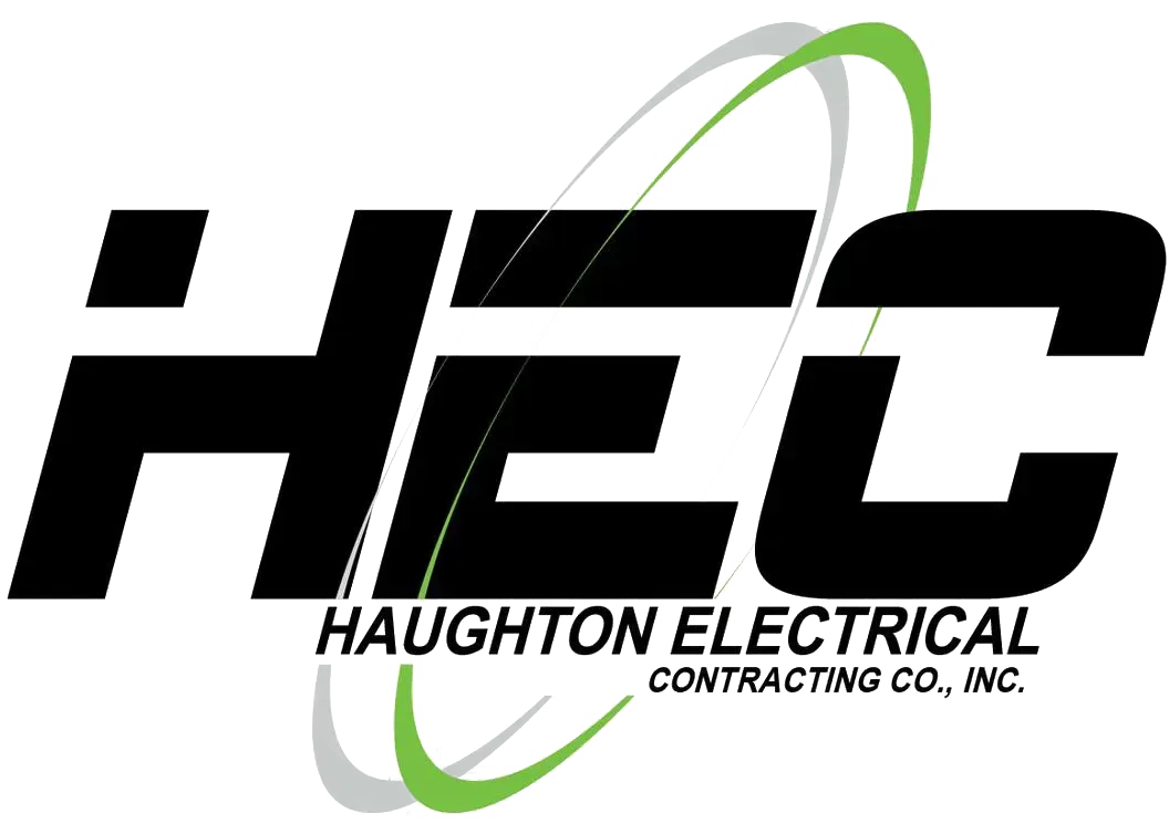 HEC logo with black text and green and grey curved lines. The text reads 