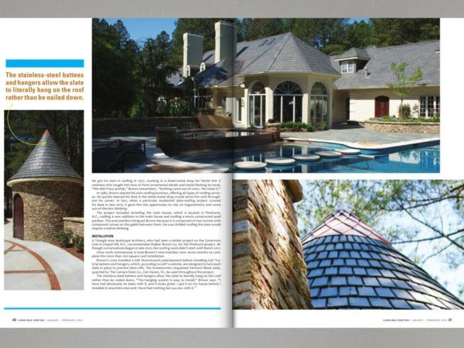 Sheet Metal — Carolina’s Roofing Magazine Article 2 in Chapel Hill, NC
