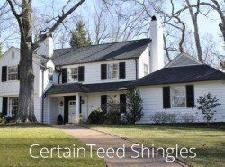 Roofers — House with Black Roof in Chapel Hill, NC