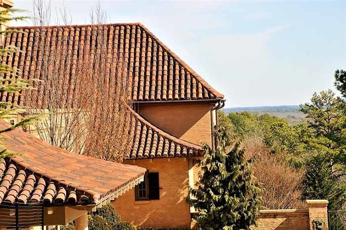 Orange House with Tile Roofing — Chapel Hill, NC — Walker Brown Company LLC