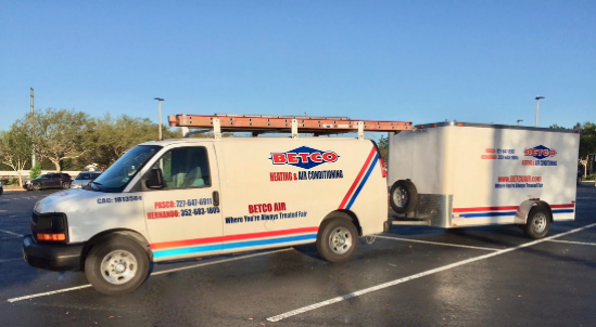 Betco Heating and Air Conditioning Truck and Trailer