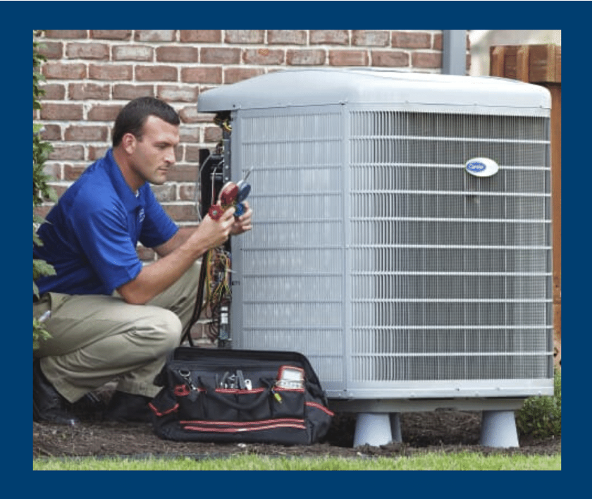 Ac tech repairing and outdoor ac unit