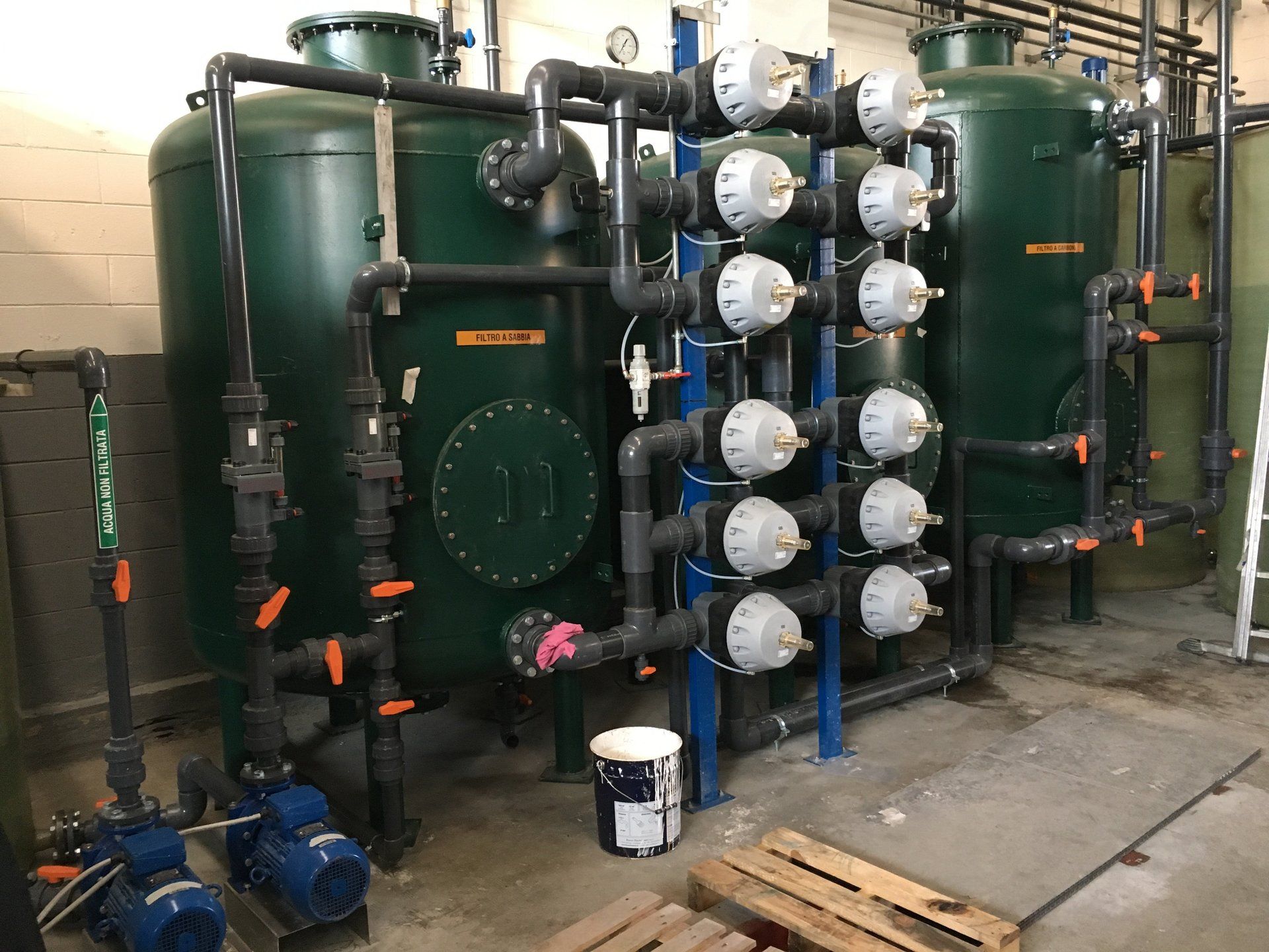 cisterne per impianto di depurazione acqua