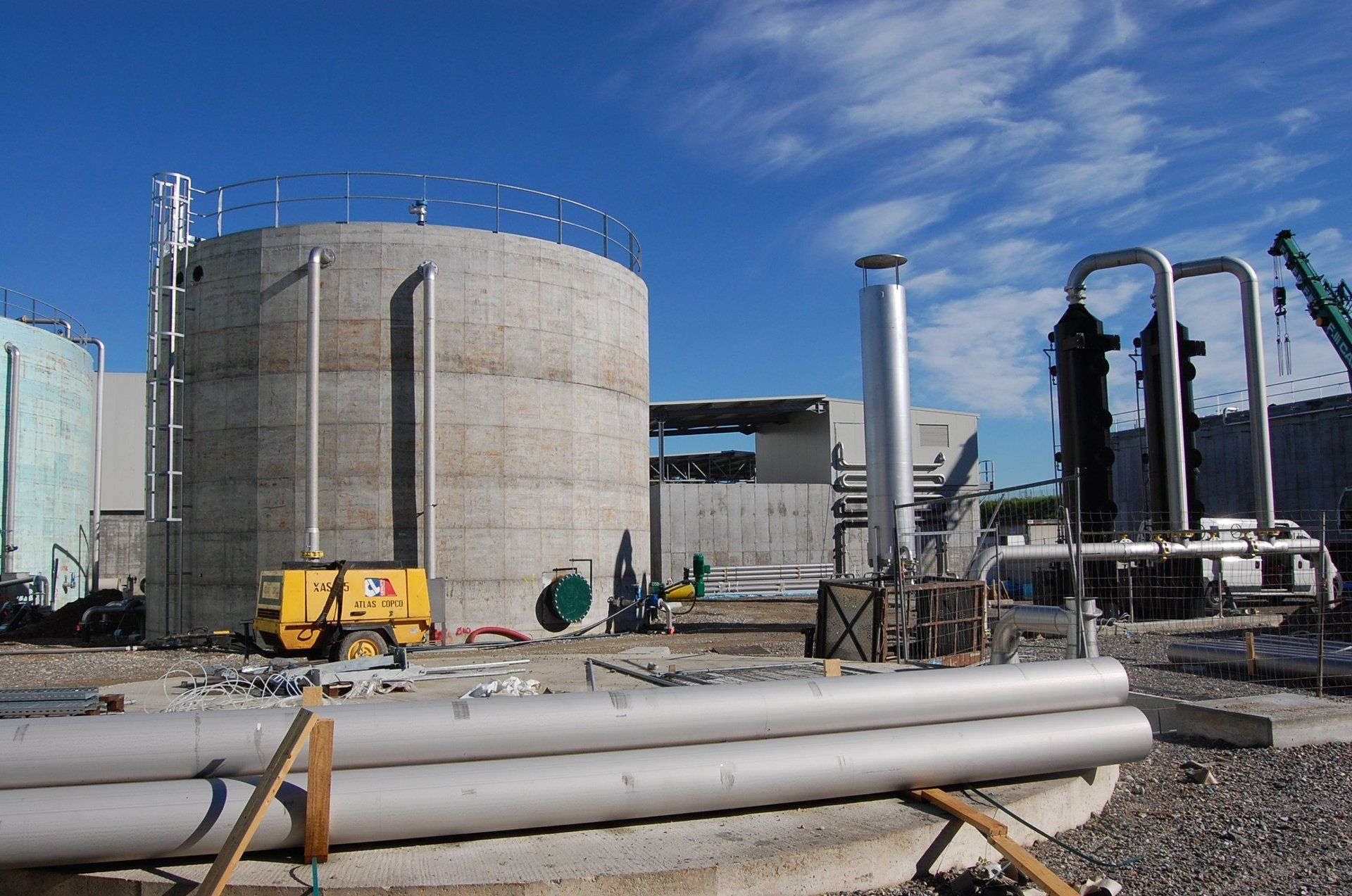 cisterna per depurazione acqua in cemento