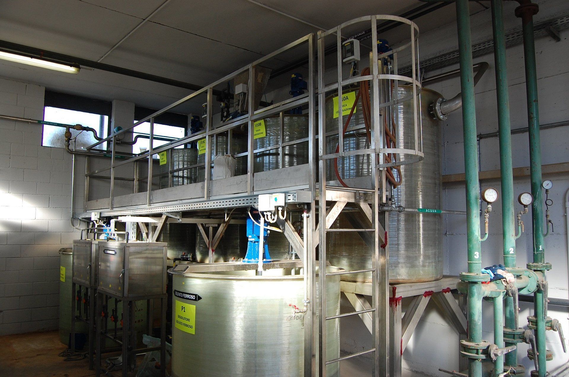 stanza per impianto di depurazione acqua