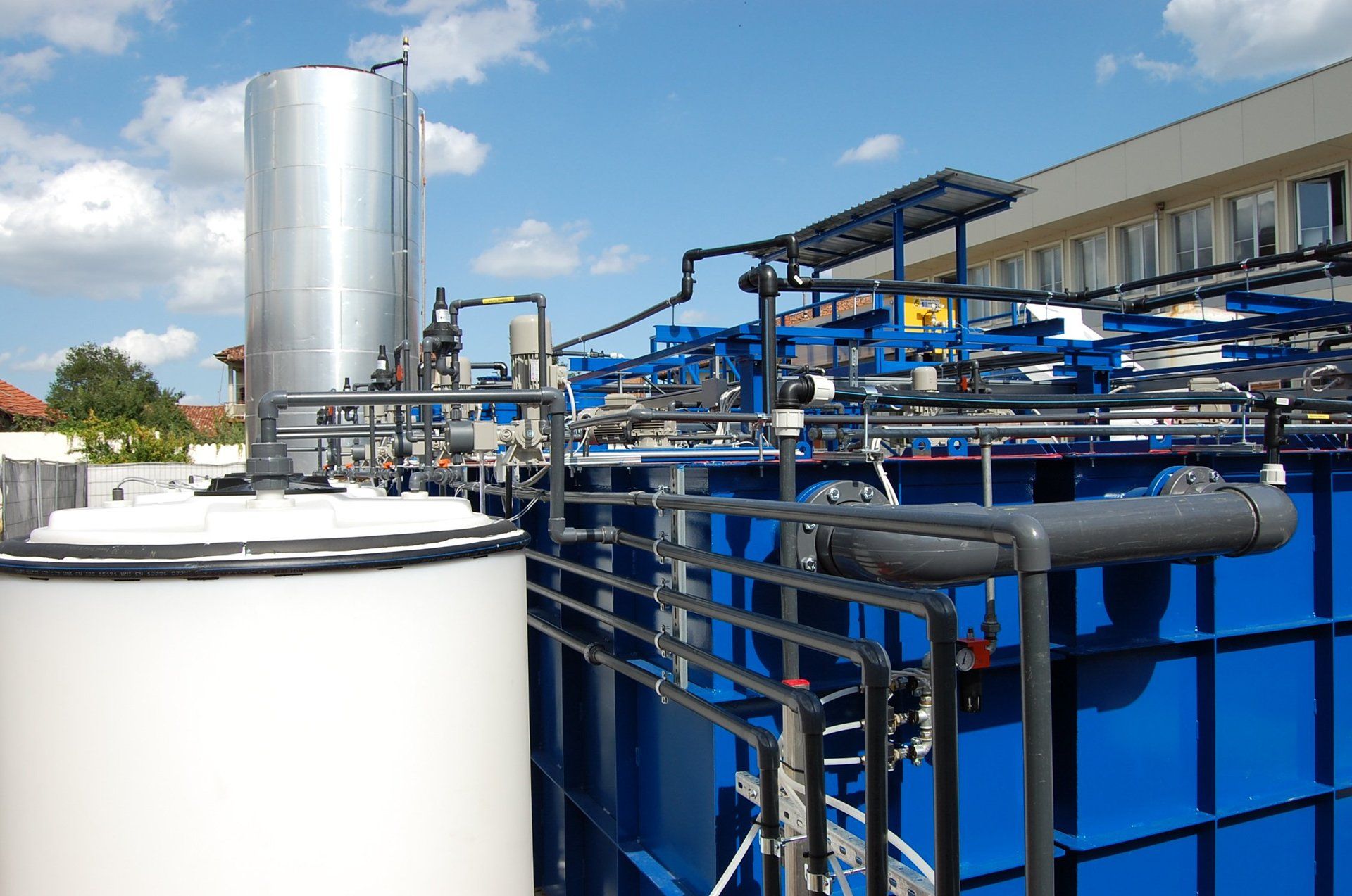 silo per impianto di depurazione acqua