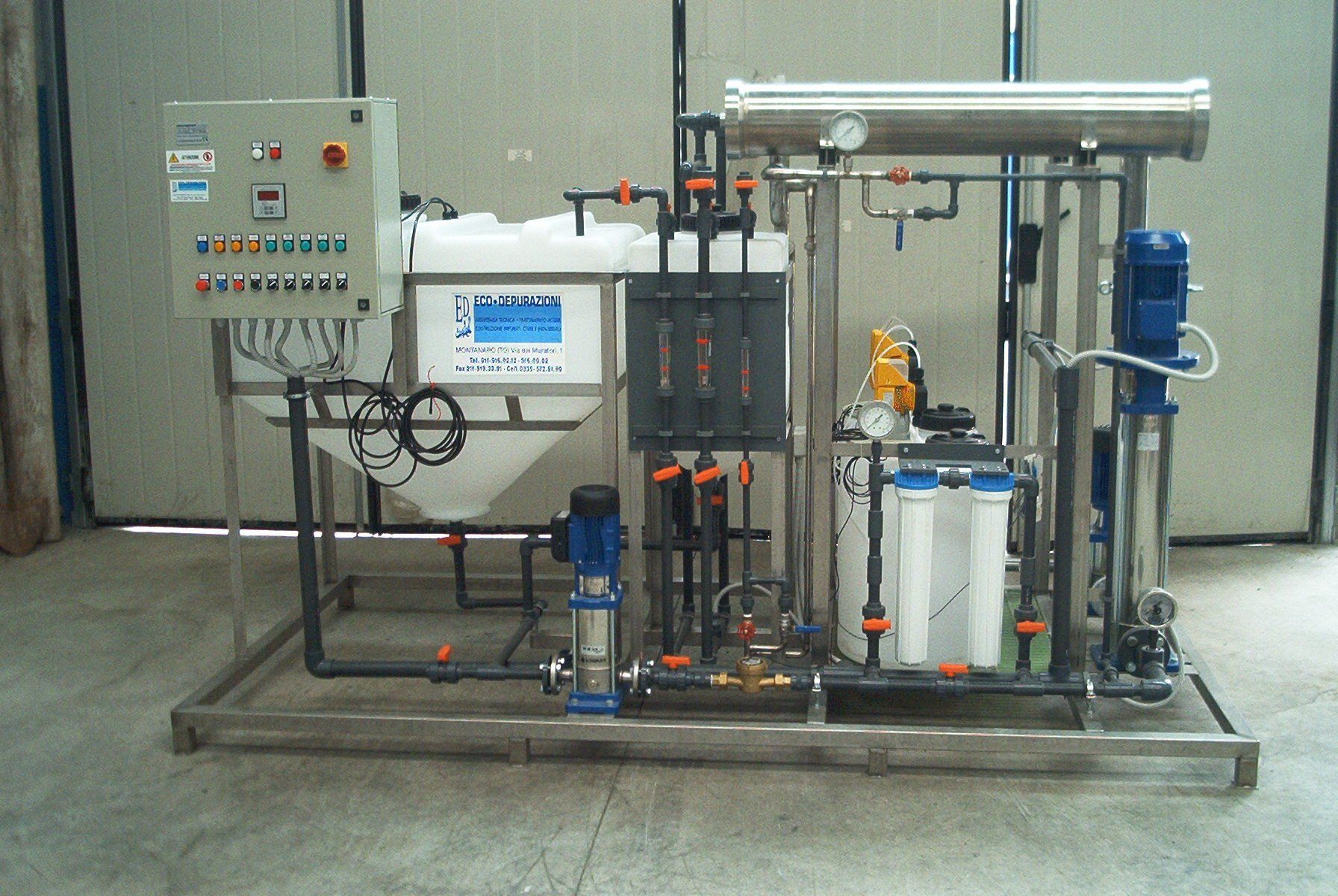 piccolo impianto di depurazione acqua