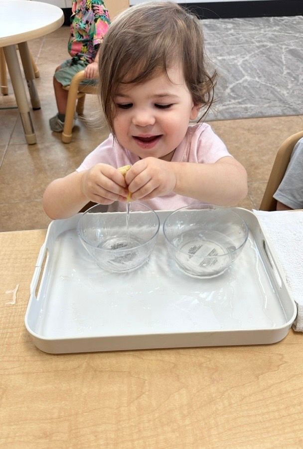 Little Girl Playing — Plano, TX — Preston Park Montessori Academy