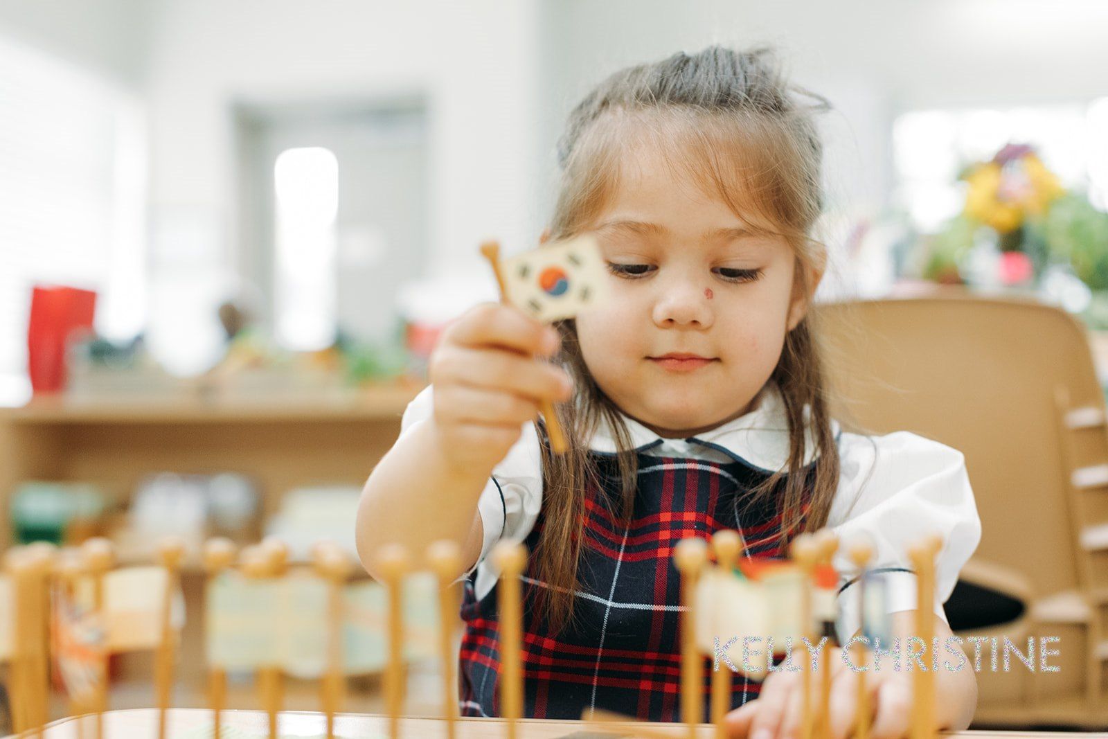Little Girl Playing — Plano, TX — Preston Park Montessori Academy