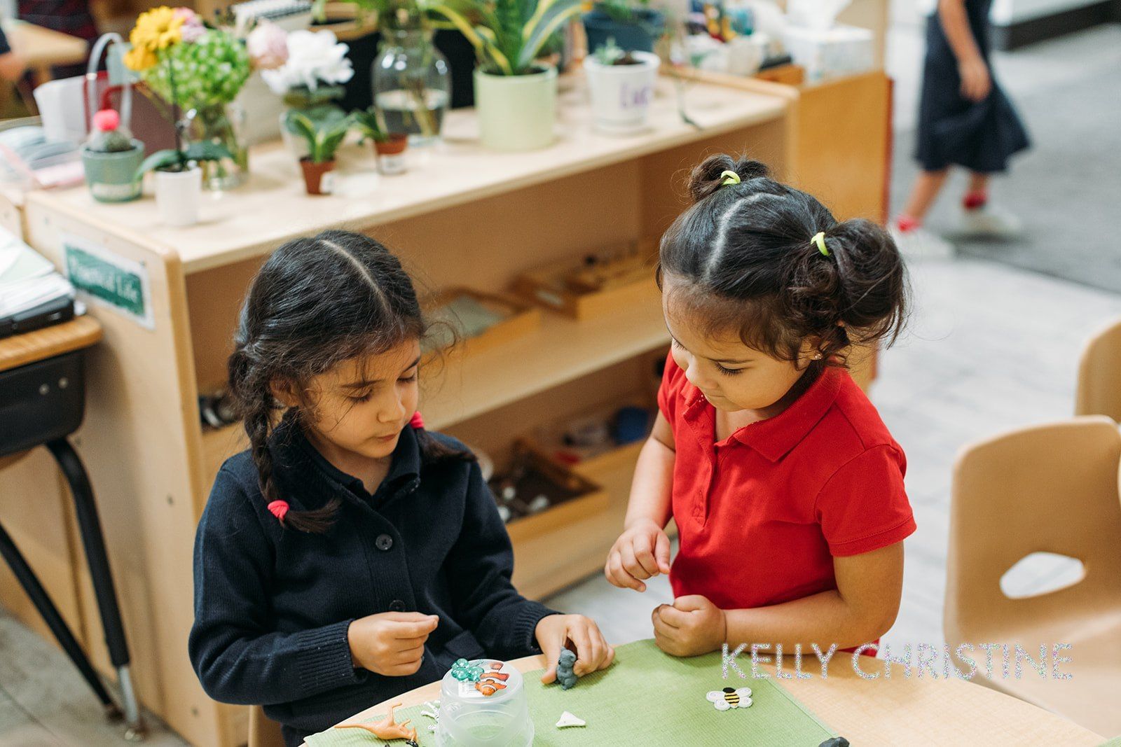 Two Kids Playing — Plano, TX — Preston Park Montessori Academy