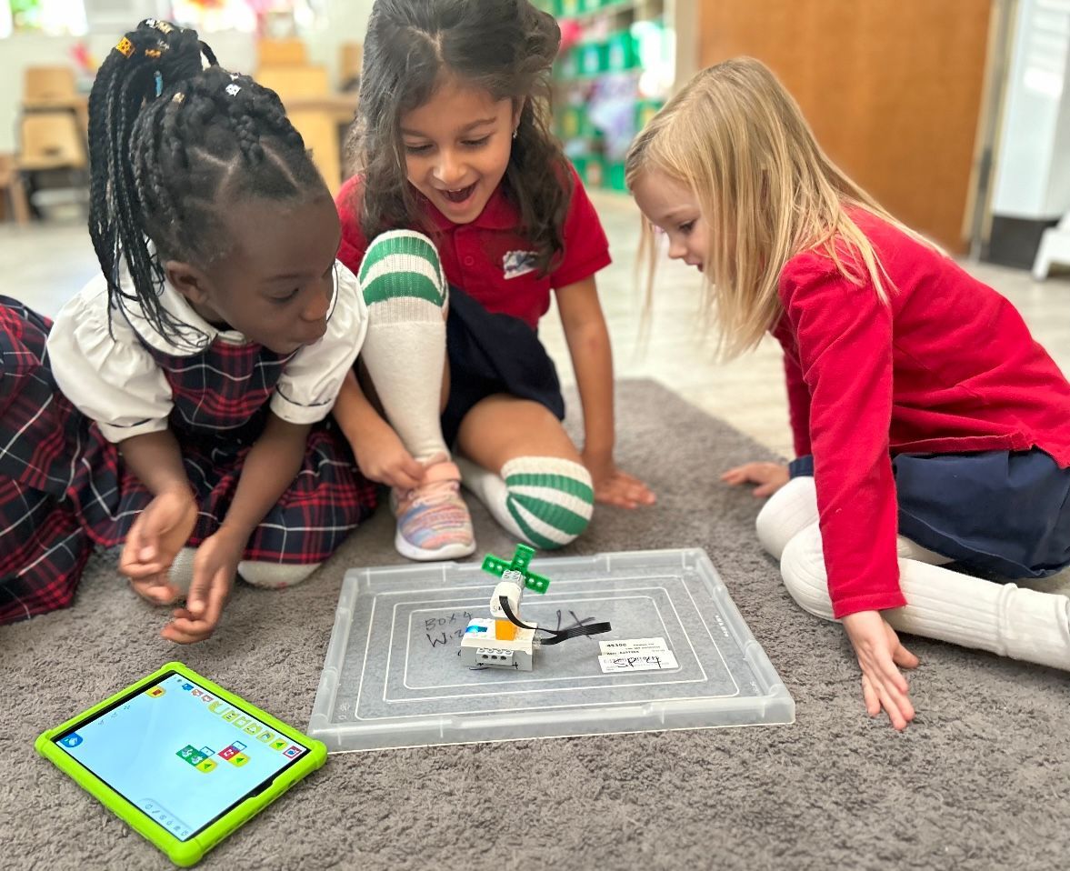 Two Kids Playing — Plano, TX — Preston Park Montessori Academy