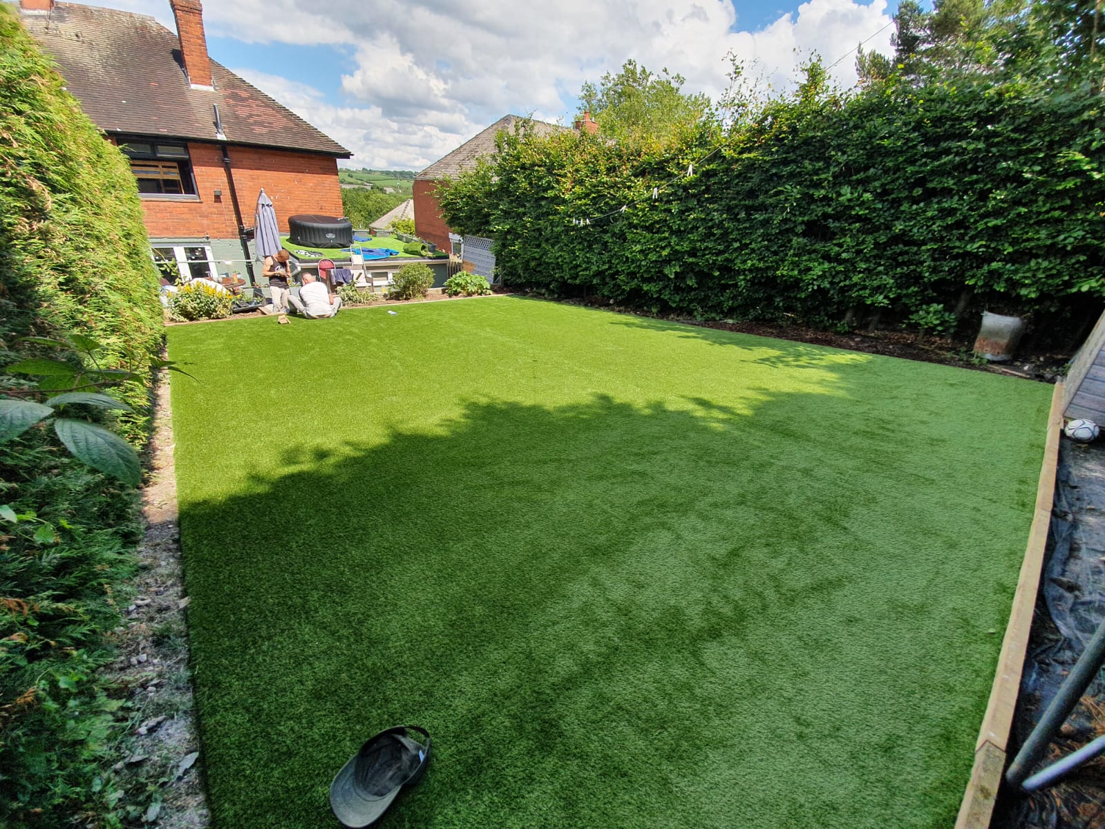 Installation of 90m2 of artificial grass in Sprotbrough Doncaster