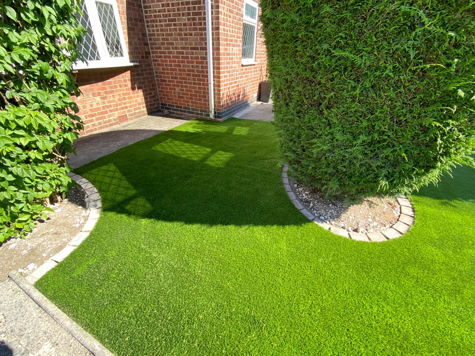 After artificial grass fitting in Nottingham